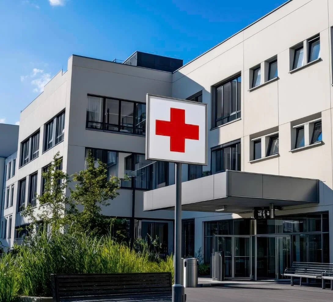 Sykehus, klinikker og andre medisinske fasiliteter i modulær teknologi