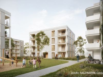 I Frankfurt am Main skal vi bygge åtte fire-etasjes flerfamiliebygg på oppdrag fra Bundesanstalt für Immobilienaufgaben (BImA).