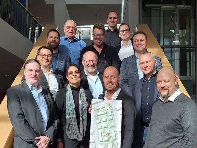 Første kick-off-møte med vår investor i Frankfurt!